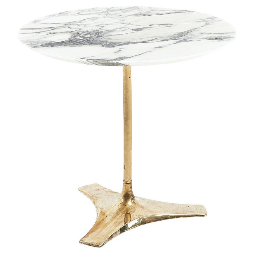 Brass and Marble Drink Table, 1960
