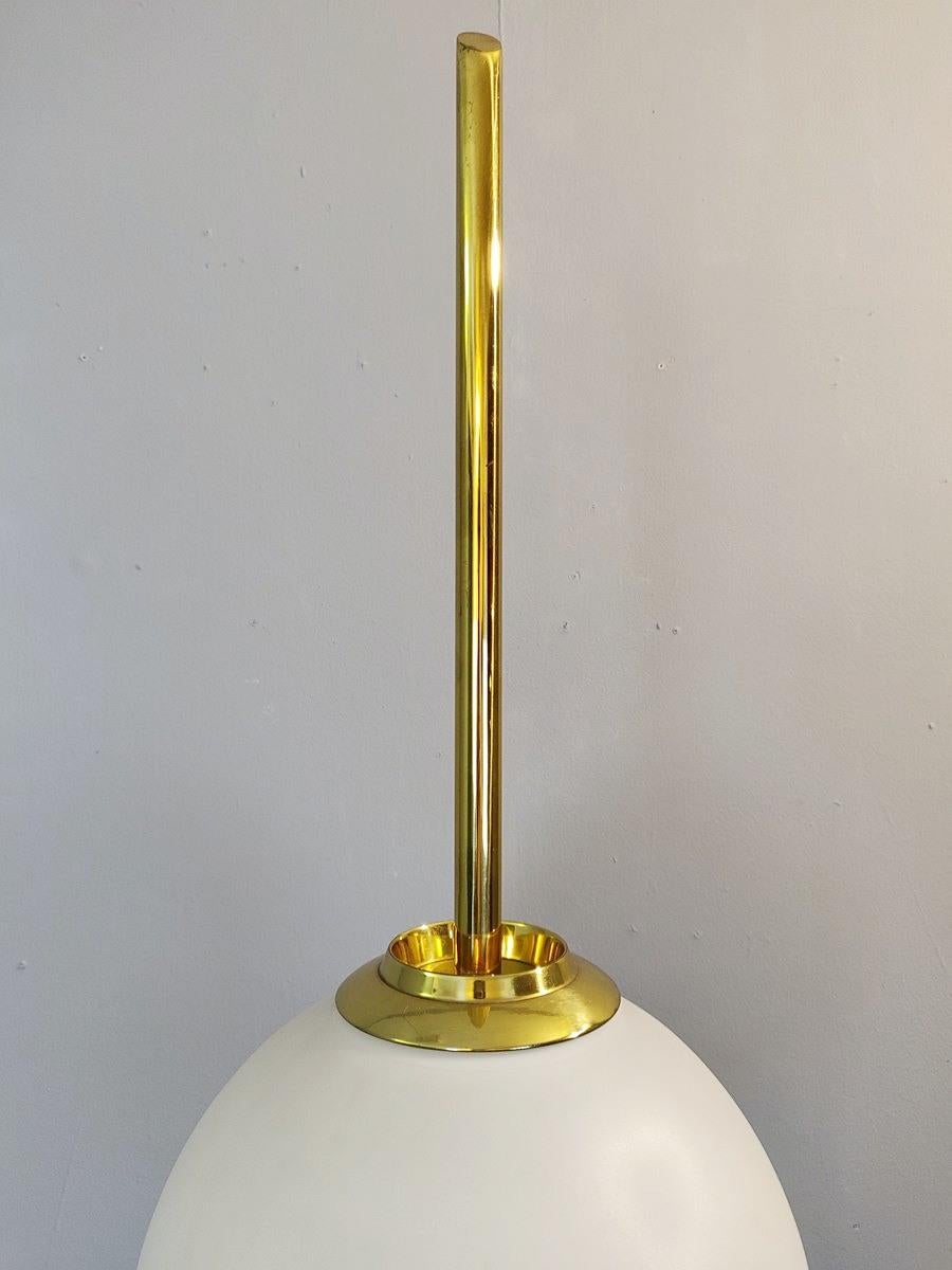 Brass and marble Italian floor lamp, 1960s.