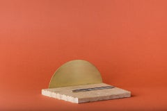 Brass and Marble "Rovinette" Pencil Holder, Ilaria Bianchi