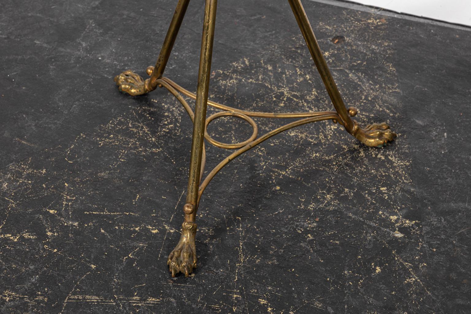 marble tripod side table