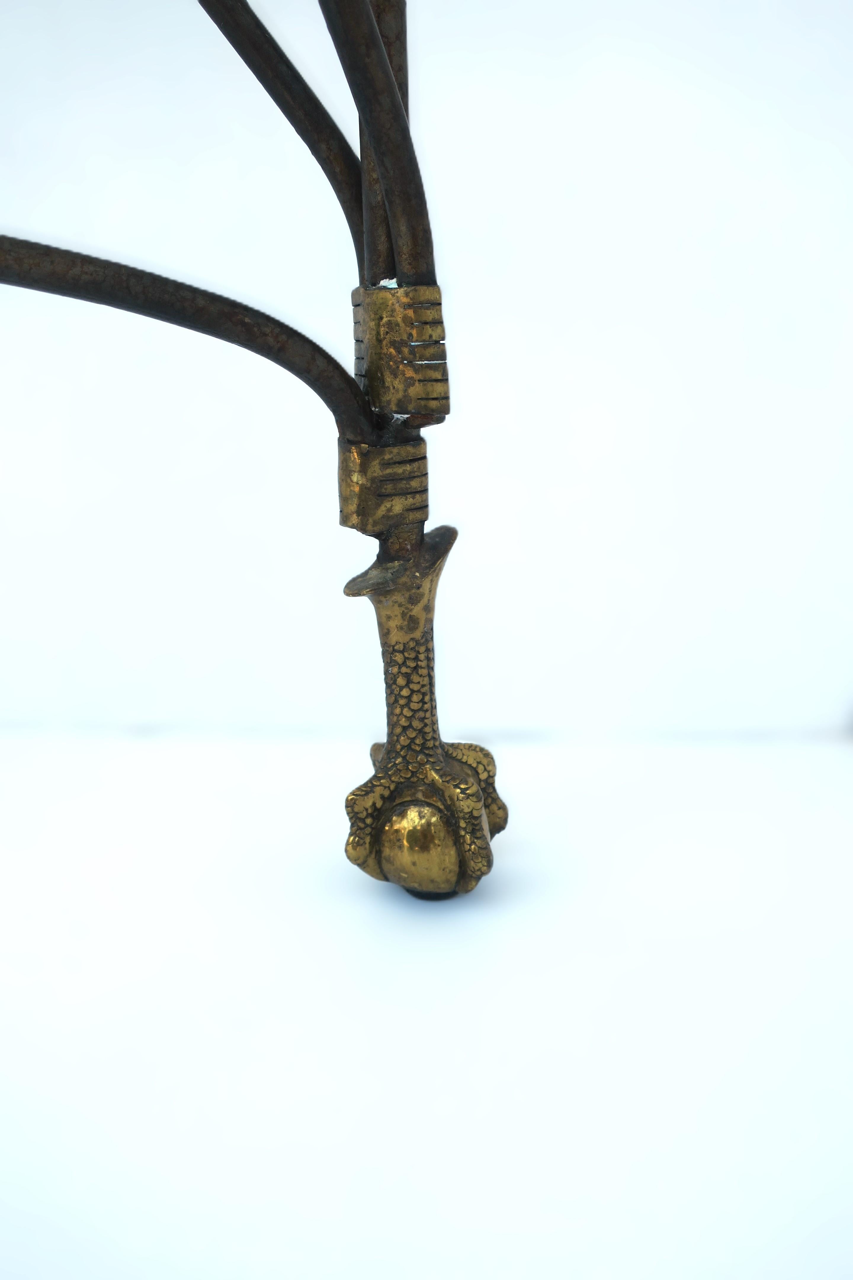 Brass and Metal Ball and Claw Drinks Table 8