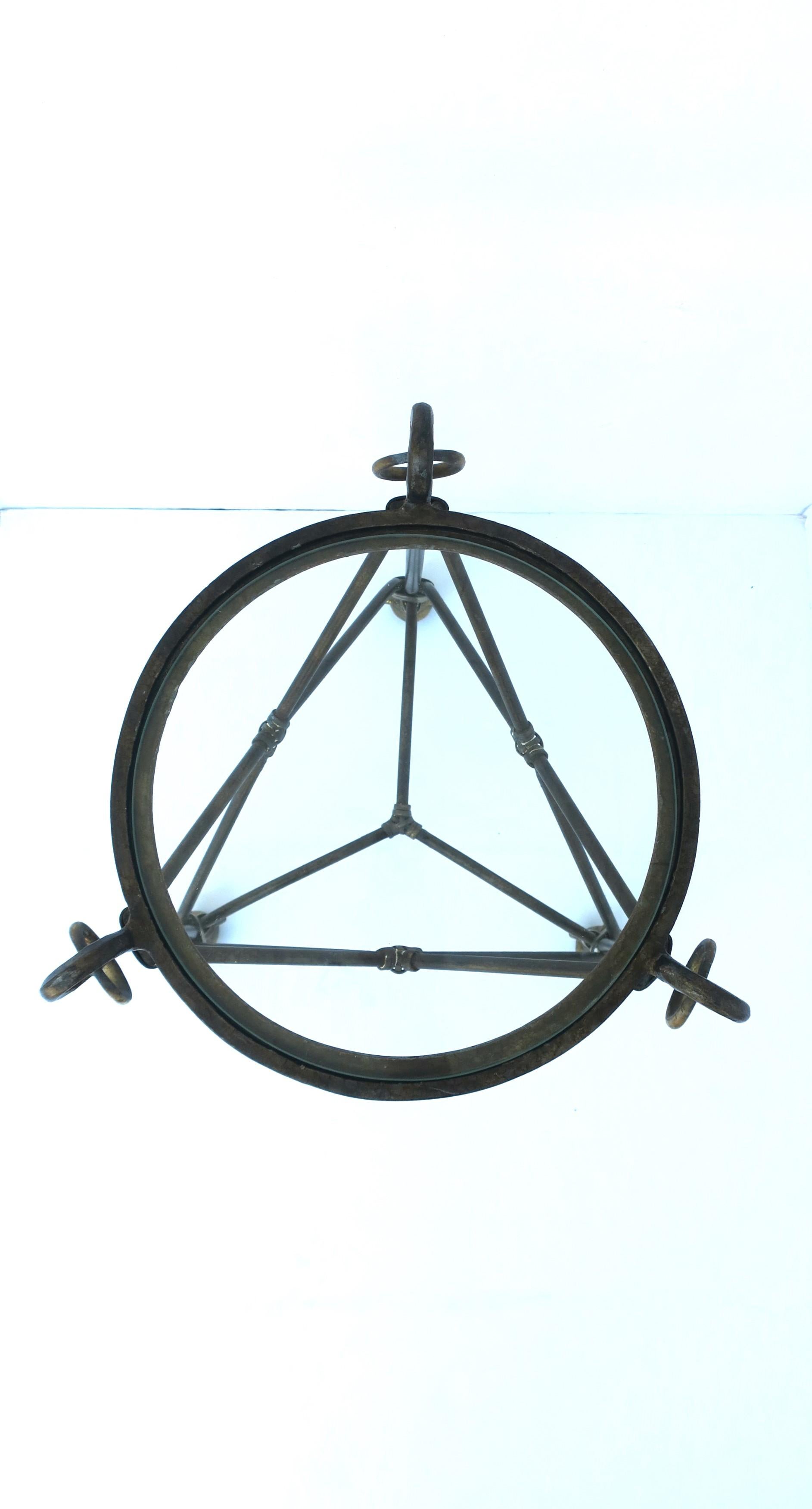 Brass and Metal Ball and Claw Drinks Table 9