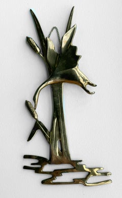 Brass and Metal Bird Sculpture