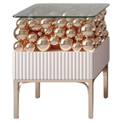 Comodino decorativo in ottone e metallo con bolle di sapone di PANOPTIKUM COLLECTIONS