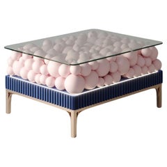 Mesa baja decorativa de latón y burbujas de pintura by PANOPTIKUM COLLECTIONS