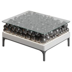 Tavolino decorativo con bolle in ottone e metallo di PANOPTIKUM COLLECTIONS
