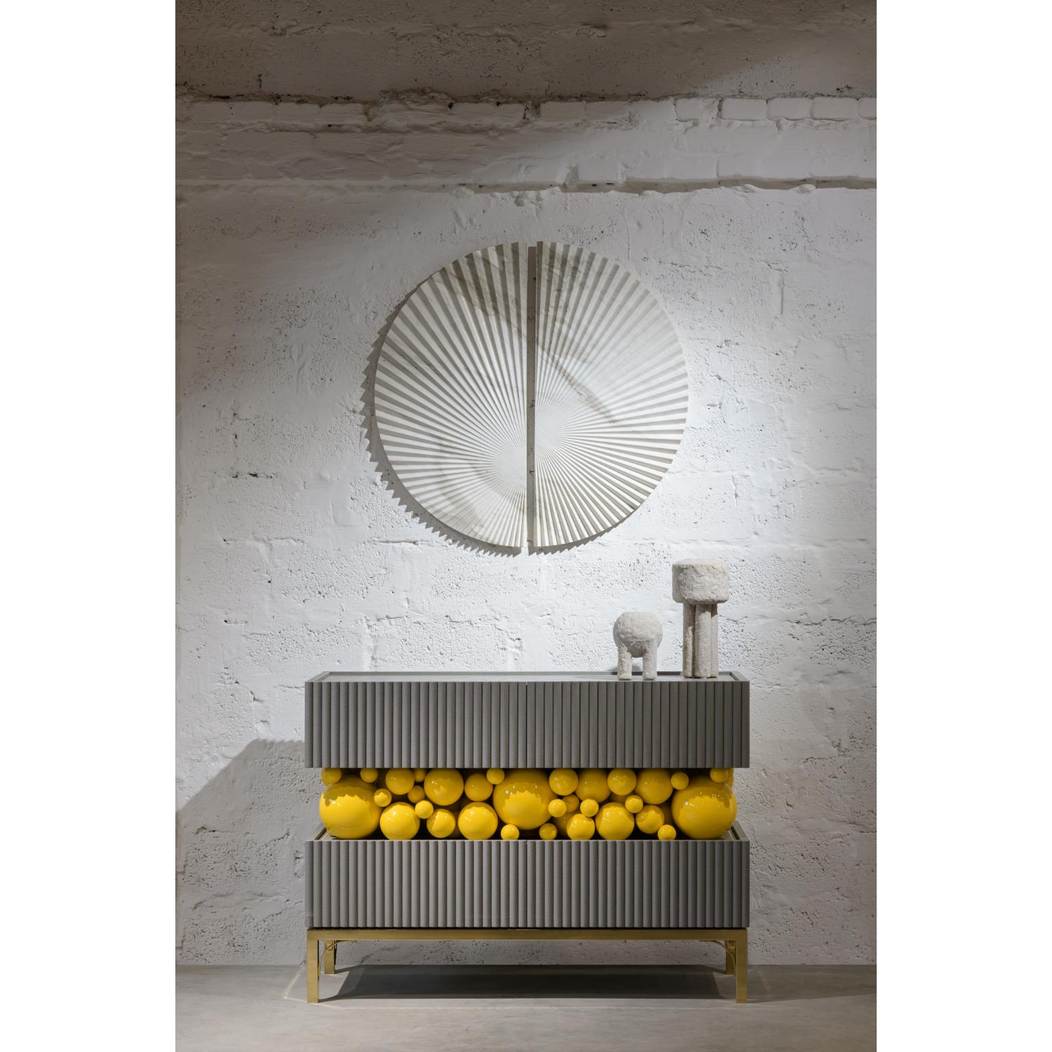 Buffet décoratif en laiton et bulles de métal par PANOPTIKUM COLLECTIONS en vente 1