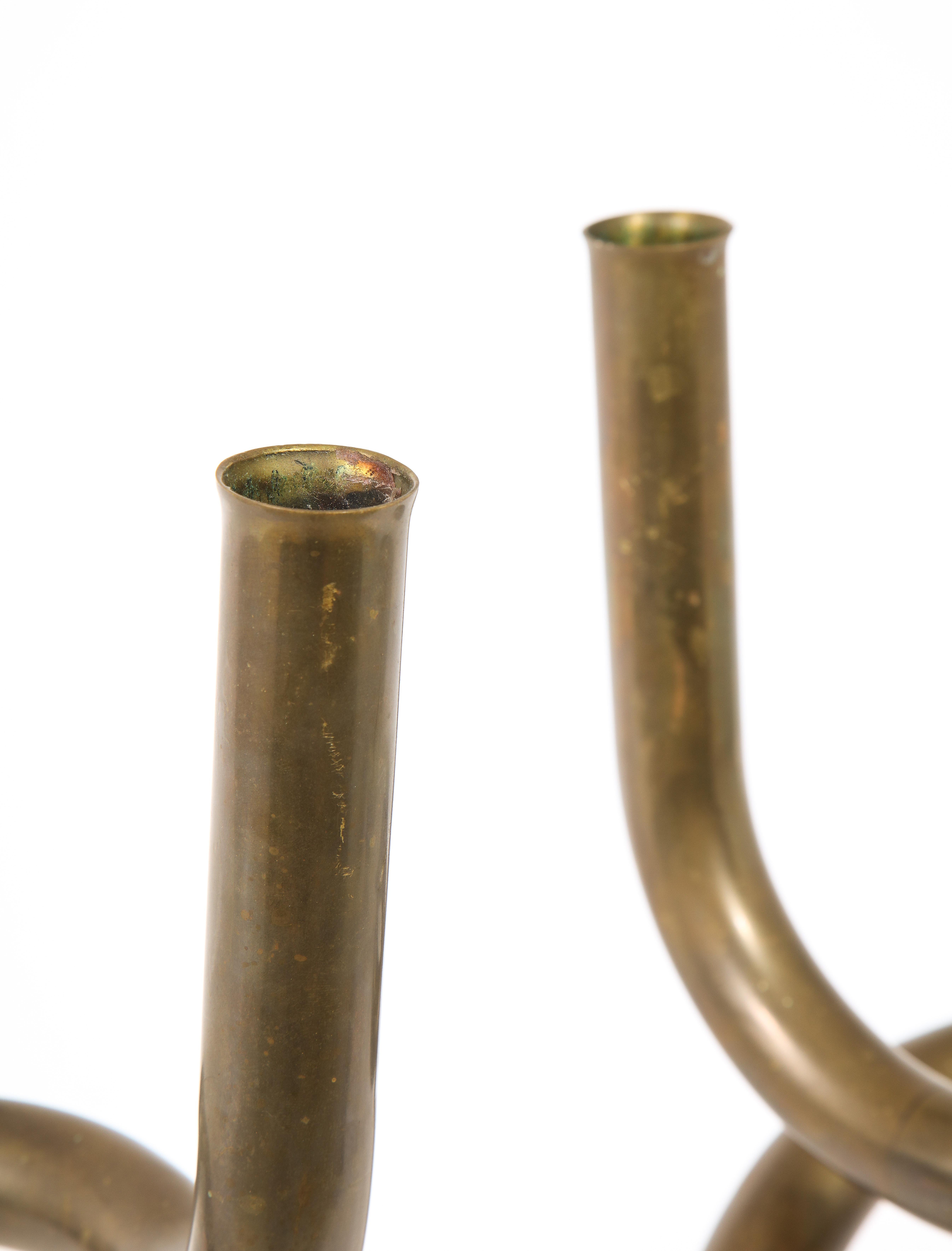 Brass and Metal Candle Holders, USA, 1960's 4