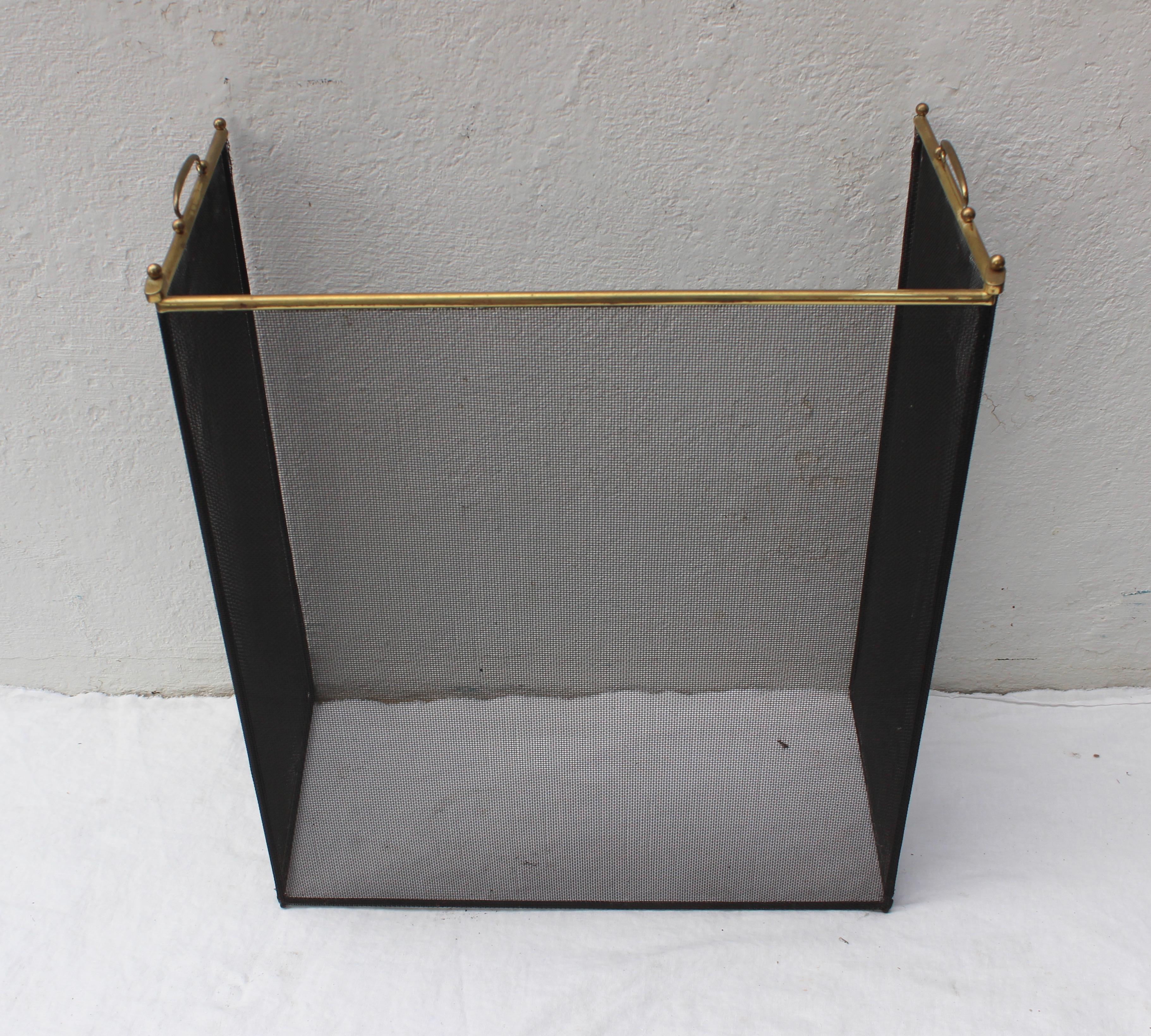 Brass and Metal Fireplace Screen 2