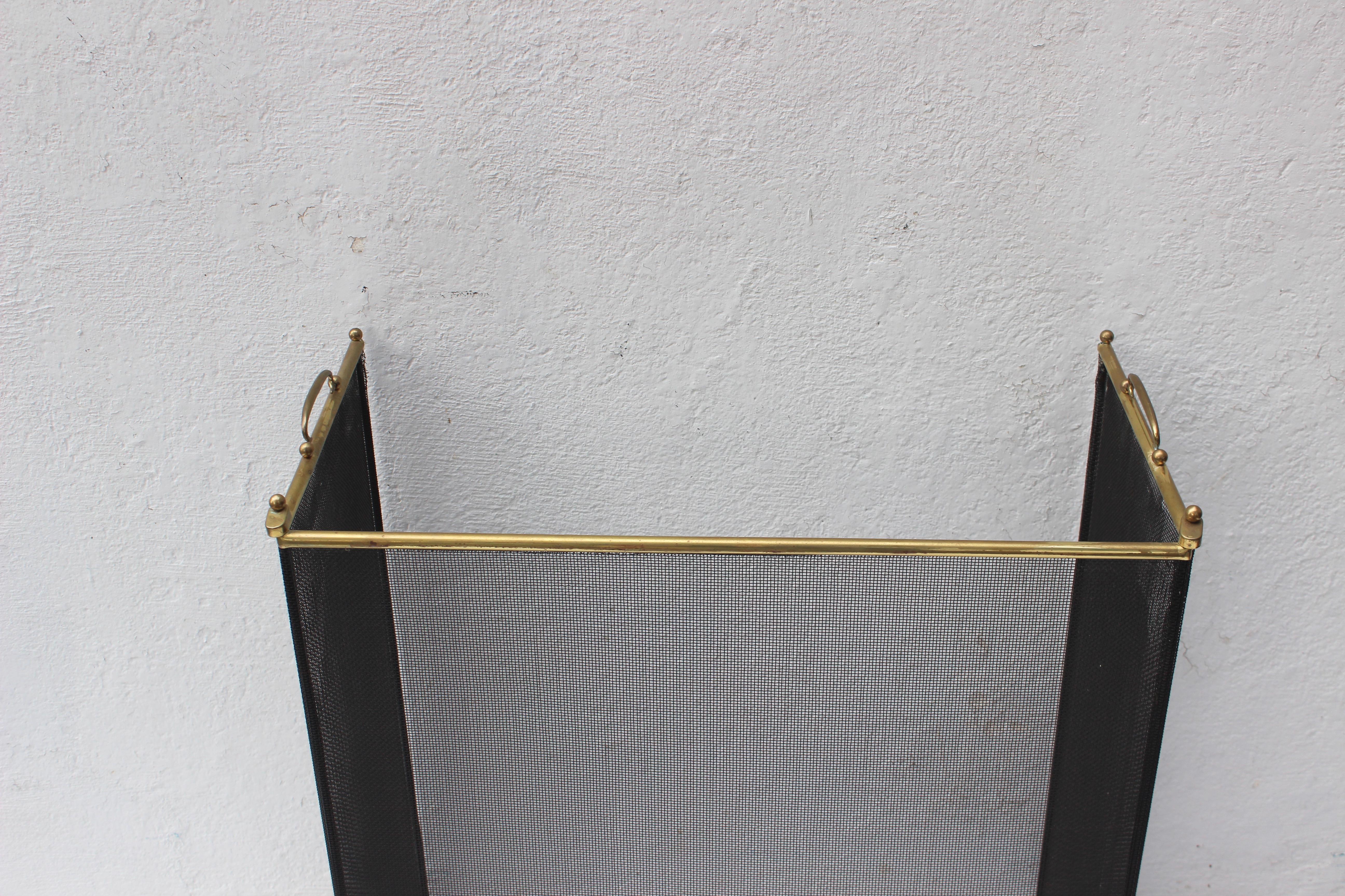 Brass and Metal Fireplace Screen 5