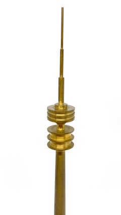Brass and Metal Munich TV Television Tower Scale Design Model, 1970s