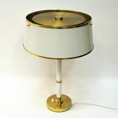 Brass and Metal Table Lamp by Borèns, Borås, 1960s, Sweden