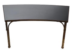 Brass and Mirror Coffee Table att. to Maison  Jansen