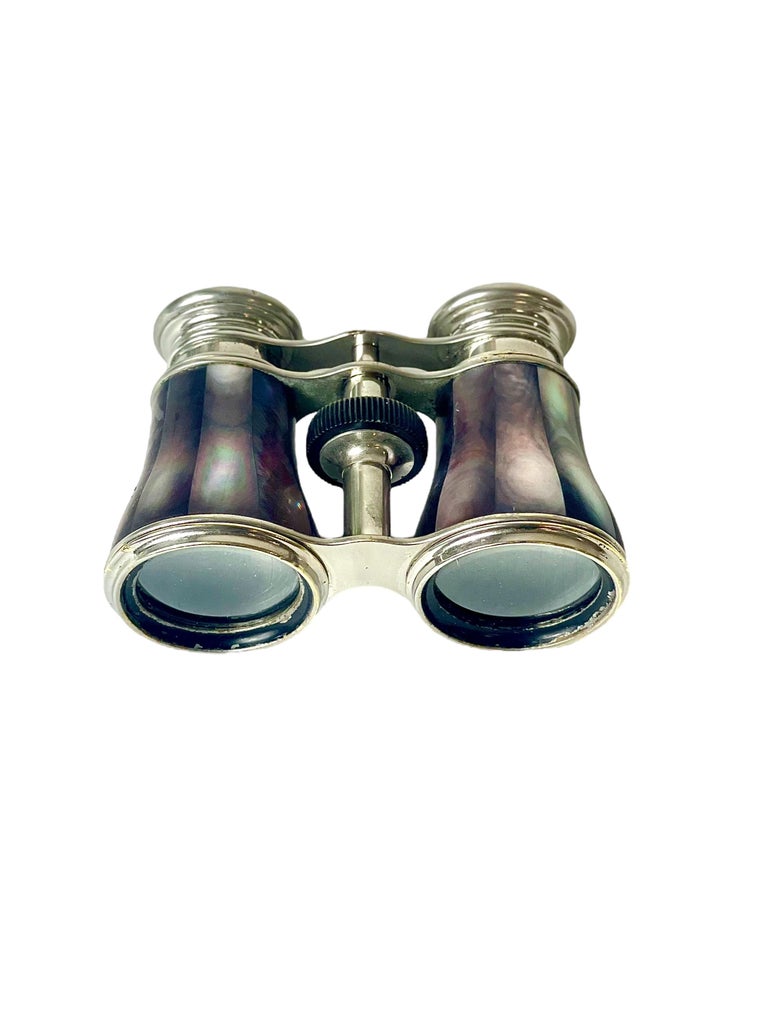 Brass and Mother of Pearl Opera Glasses For Sale at 1stDibs