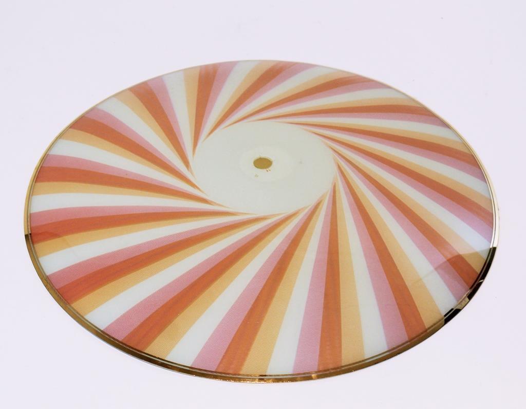  Brass and Multicolored Glass Italian Pendant Light /Chandelier 1950 2