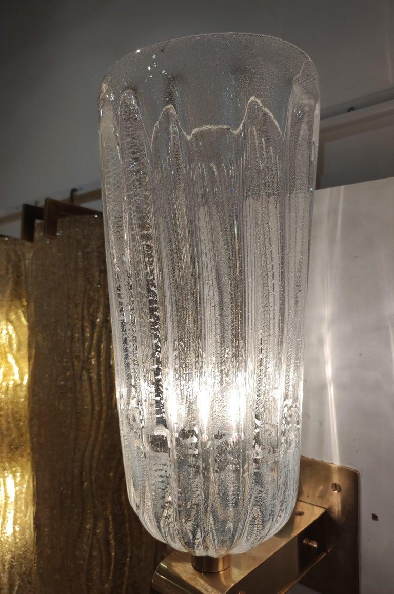 Lámpara de latón y cristal de Murano siglo XX en venta