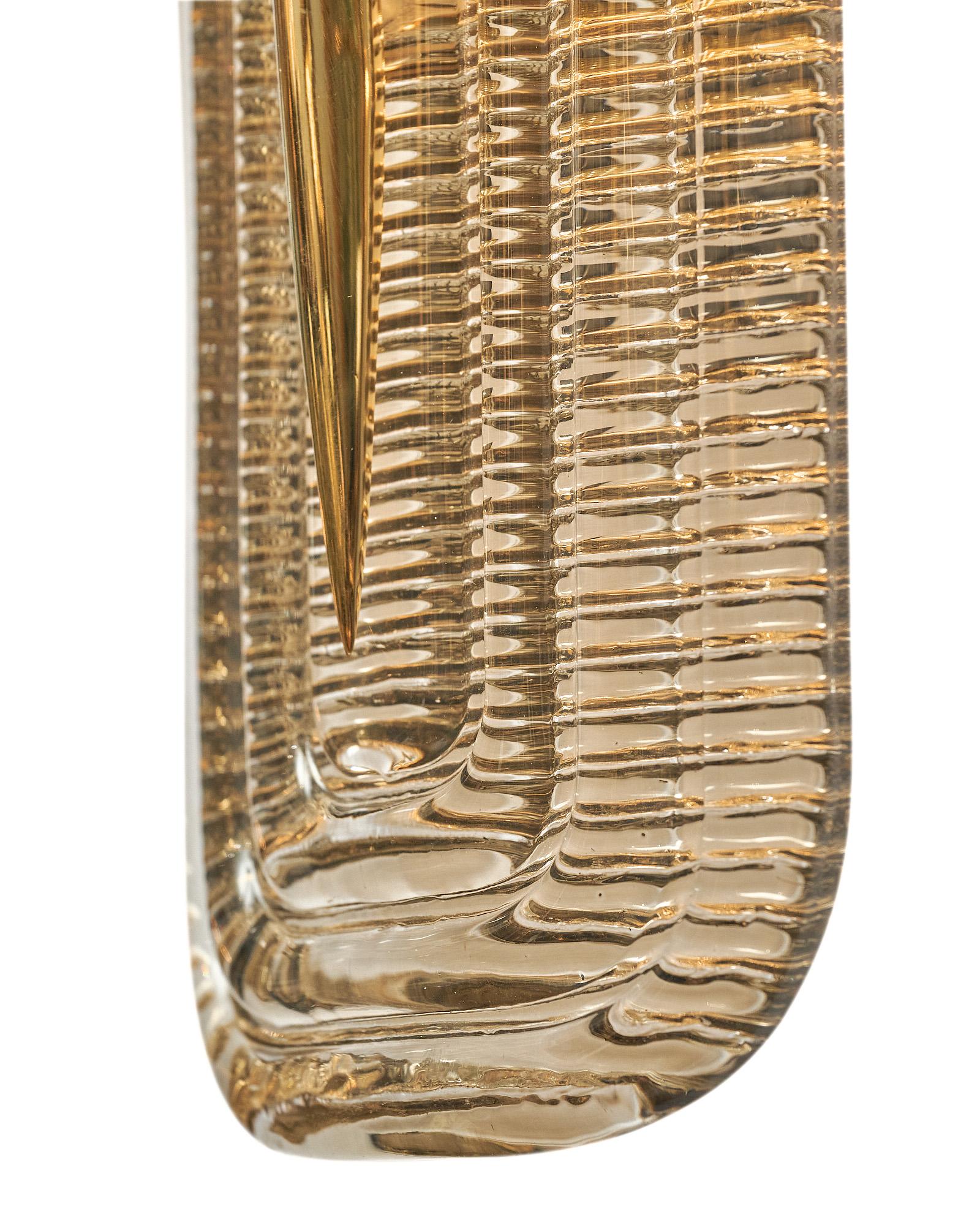 Apliques de latón y cristal de Murano Siglo XXI y contemporáneo en venta