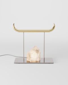 Brass and Nickel Minotauro Table Lamp by Studio Orth