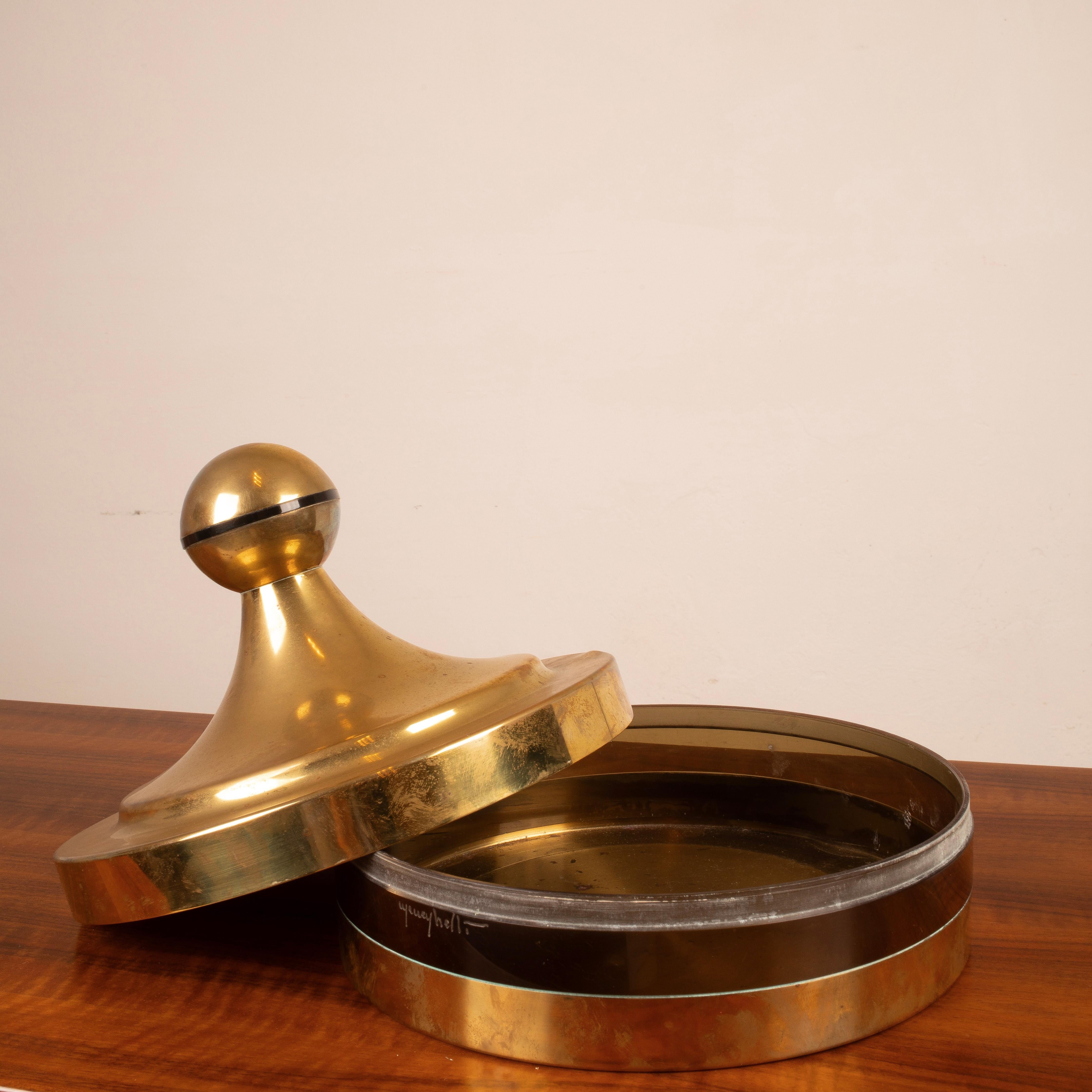 Aufbewahrungsbox aus Messing und Plexiglas von Renato Meneghetti für DDD Design im Angebot 5