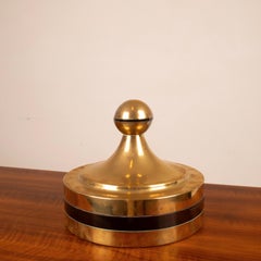 Boîte de rangement en laiton et plexiglas par Renato Meneghetti pour DDD Design