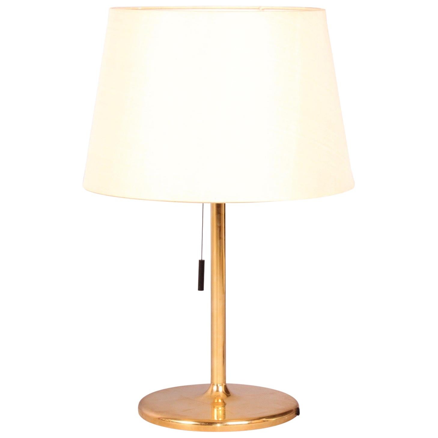 Brass and Plexiglass Table Lamp