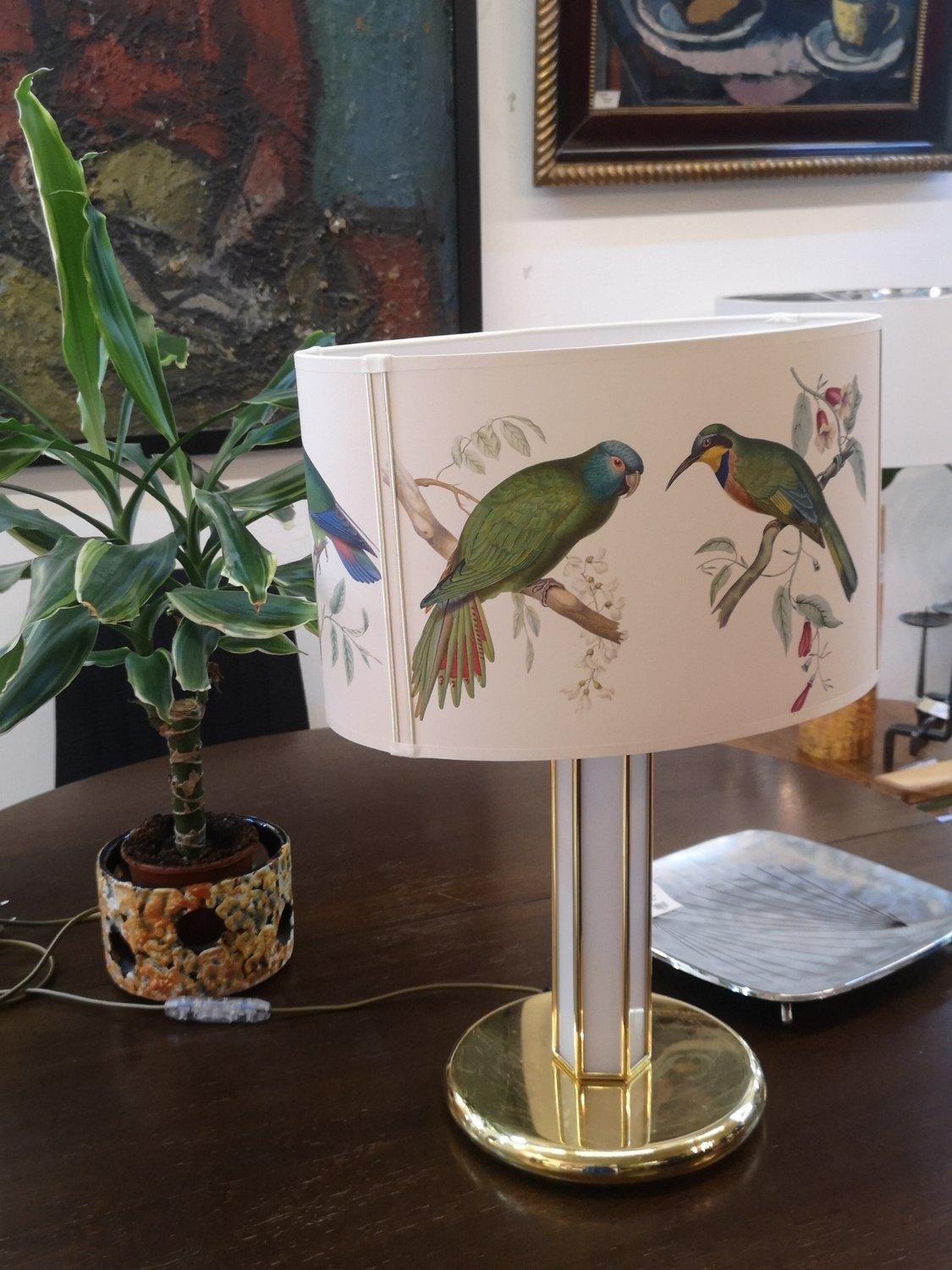 Brass and Plexiglass Table Lamp, Hollywood Regency Style, '50093' 4