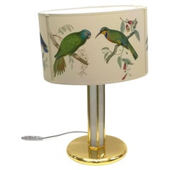 Brass and Plexiglass Table Lamp, Hollywood Regency Style, '50093'