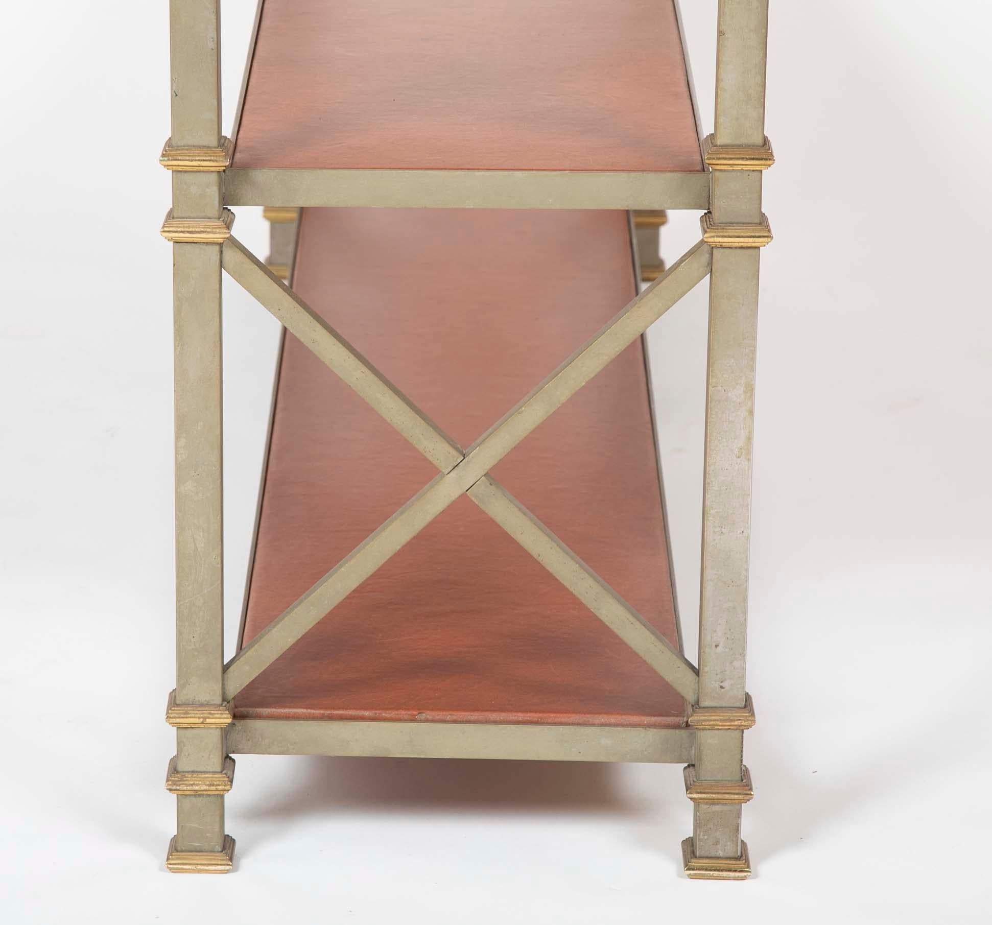 Brass and Steel Etagere  5