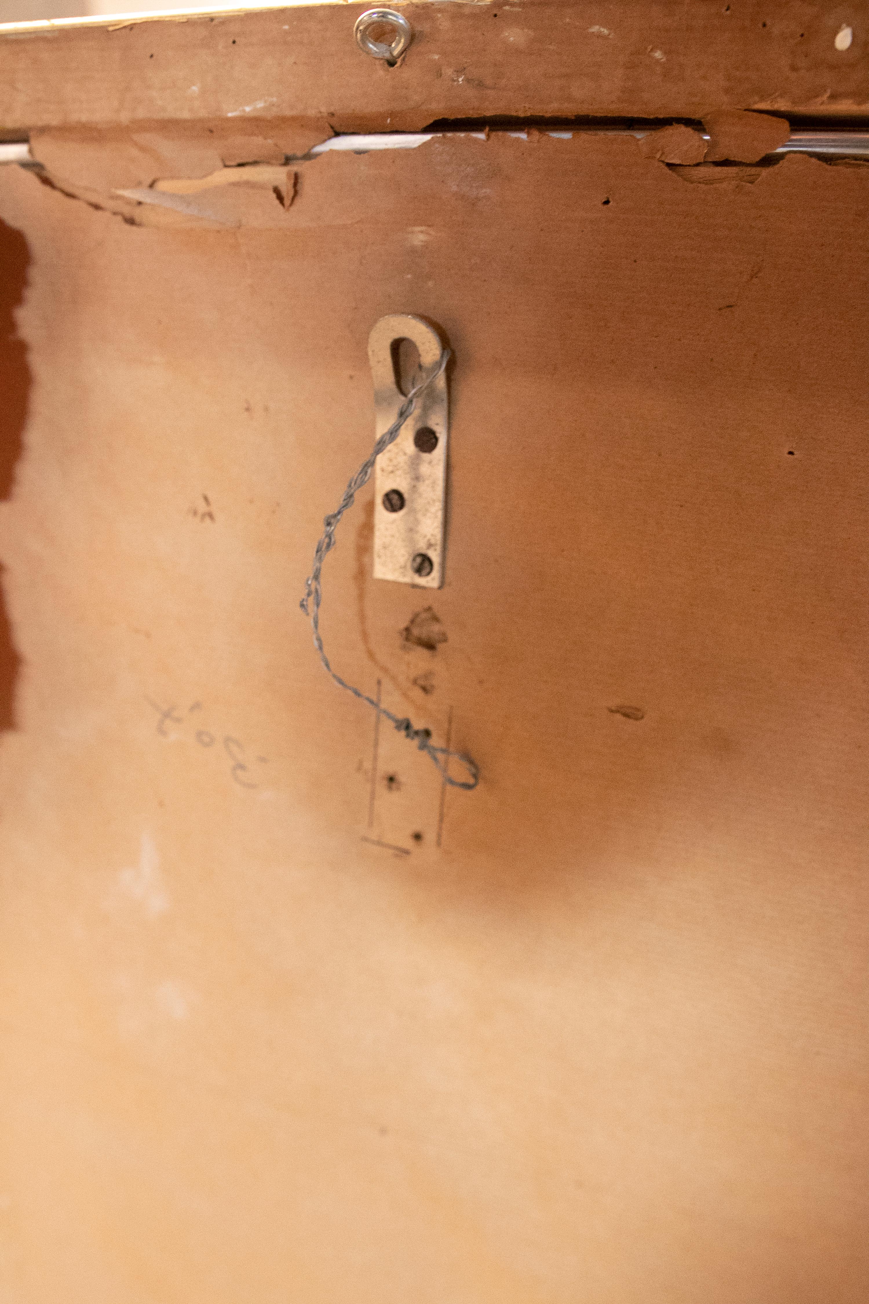 Specchio in ottone e acciaio in stile arabo, intarsiato con cristalli colorati in vendita 14