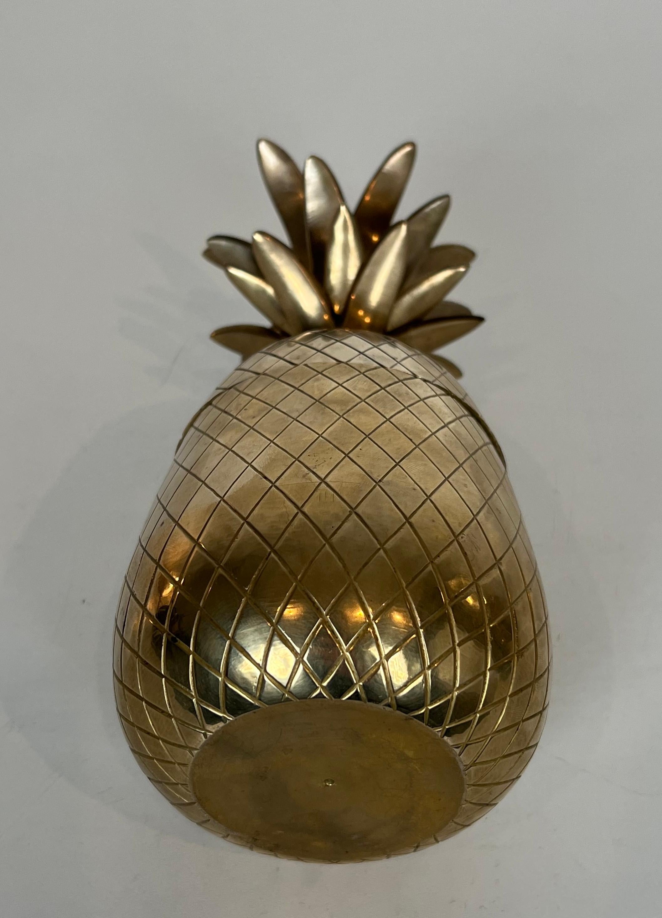 Eiskübel für Ananas aus Messing und Stahl im Angebot 4