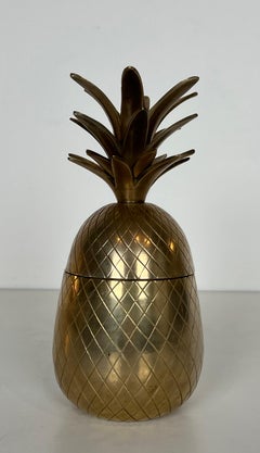 Brass and Steel Pineapple Ice Bucket
