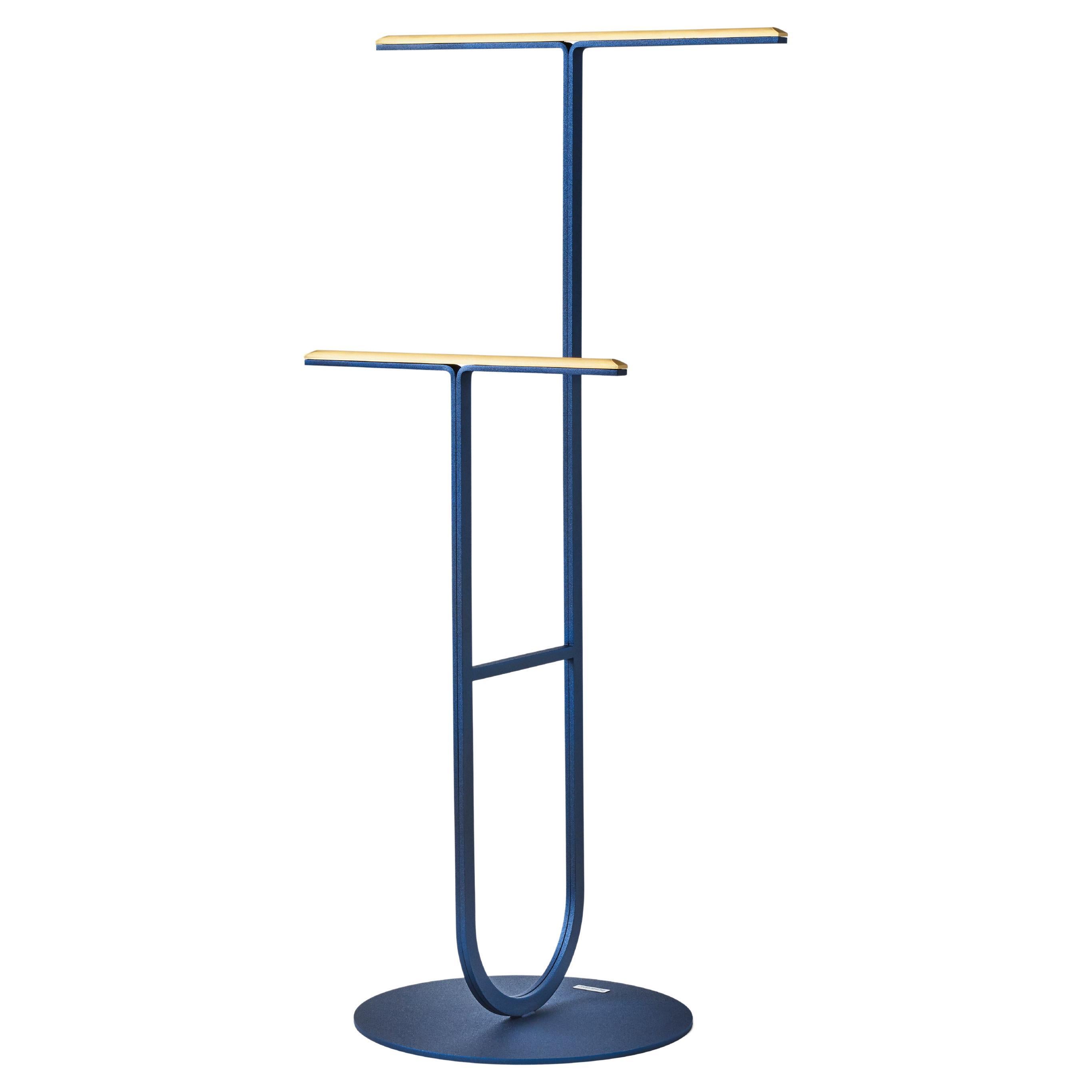 Brass and Steel Valet Stand For Sale