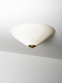 Plinthe en laiton et textile synthétique par Valinte, Finlande, années 1950