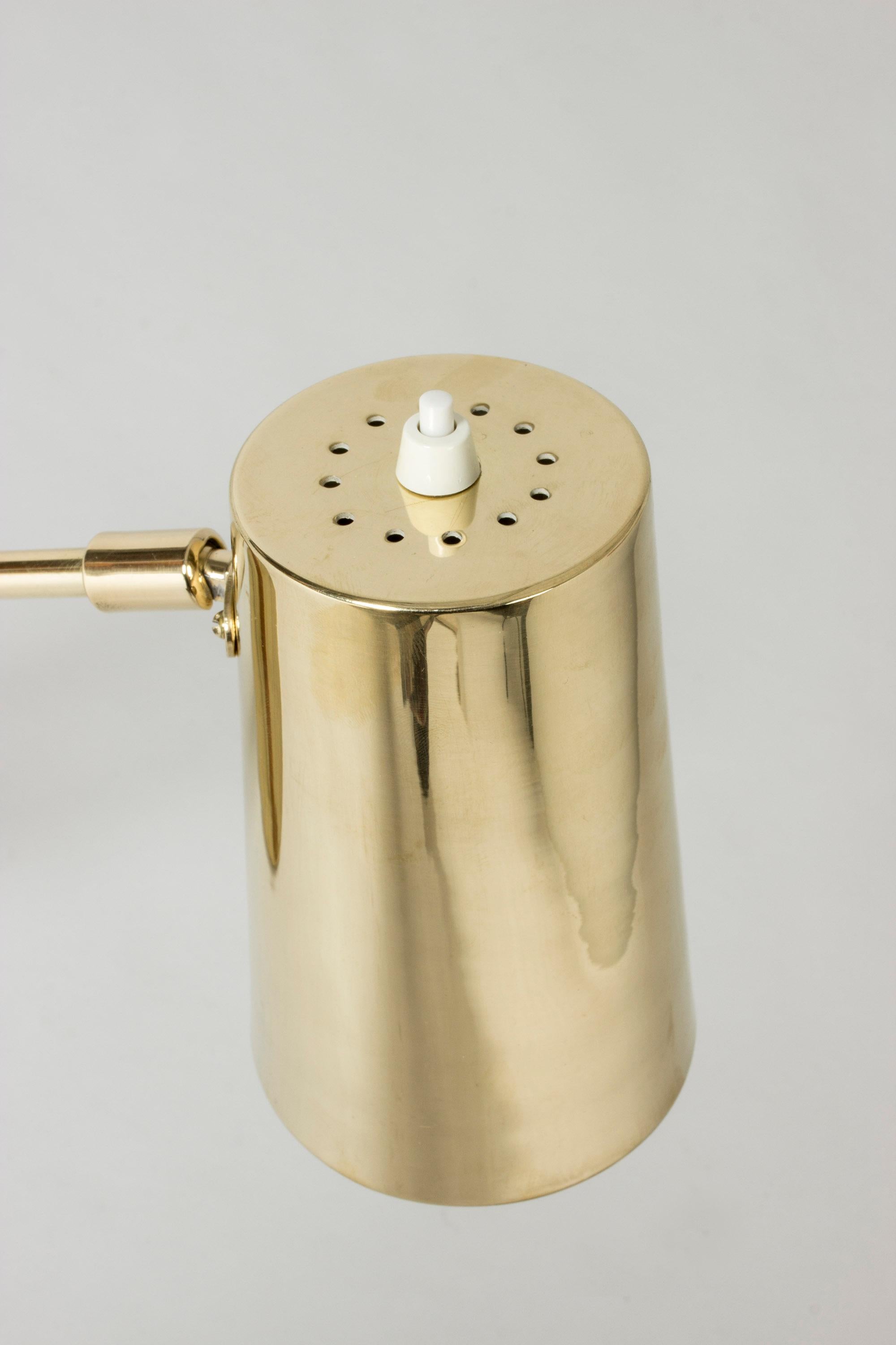 Brass and Teak Table Lamp by Hans Bergström In Good Condition In Stockholm, SE