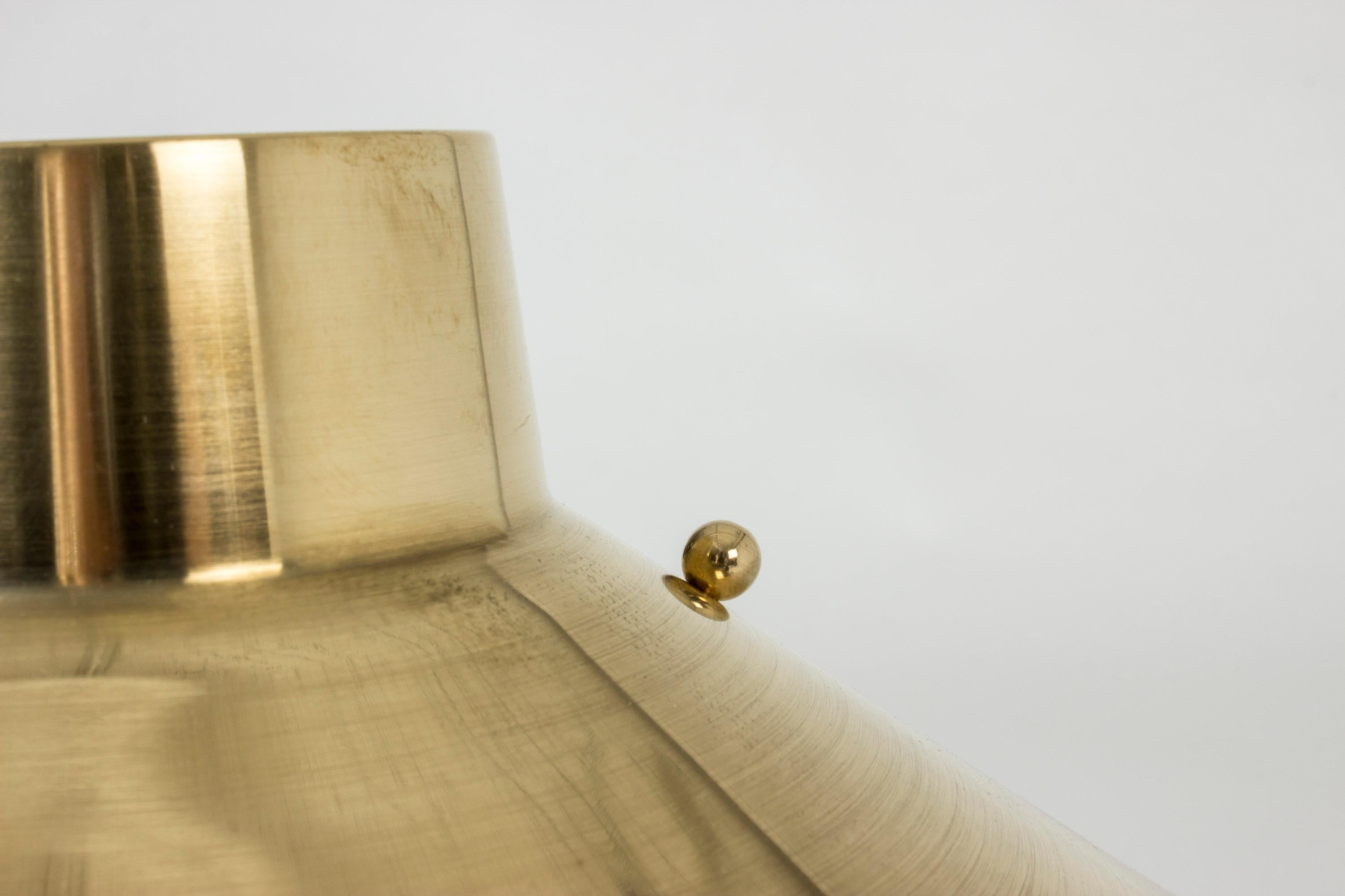 Brass and Teak Table Lamp by Hans Bergström 1