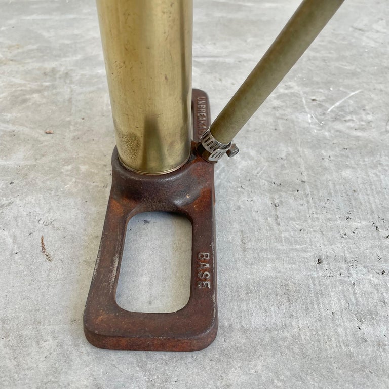 Ancienne Pompe à Vélo En Laiton Tornade - Pour Pièces Ou Déco (non Fonctionnelle)