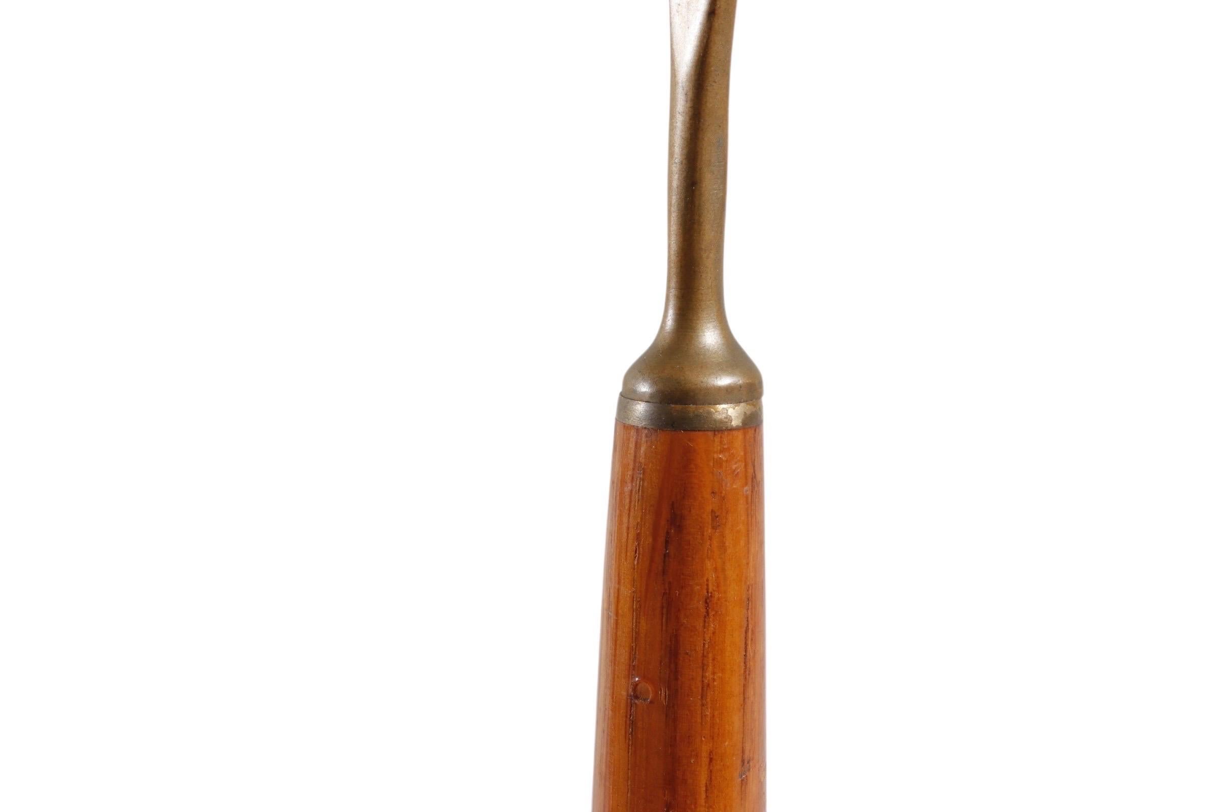 Schuhlöffel aus Messing und Wood Duck (20. Jahrhundert) im Angebot
