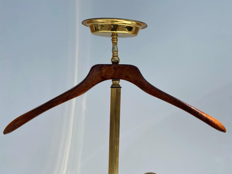 Brass and Wood Gentleman's Valet at 1stDibs