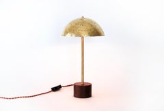 Brass and Wood Modern Table Lamp by Studio Bookmark