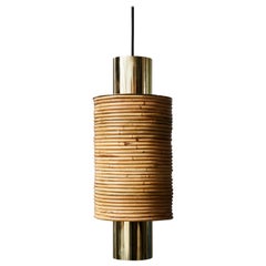 Suspensions laiton et bois