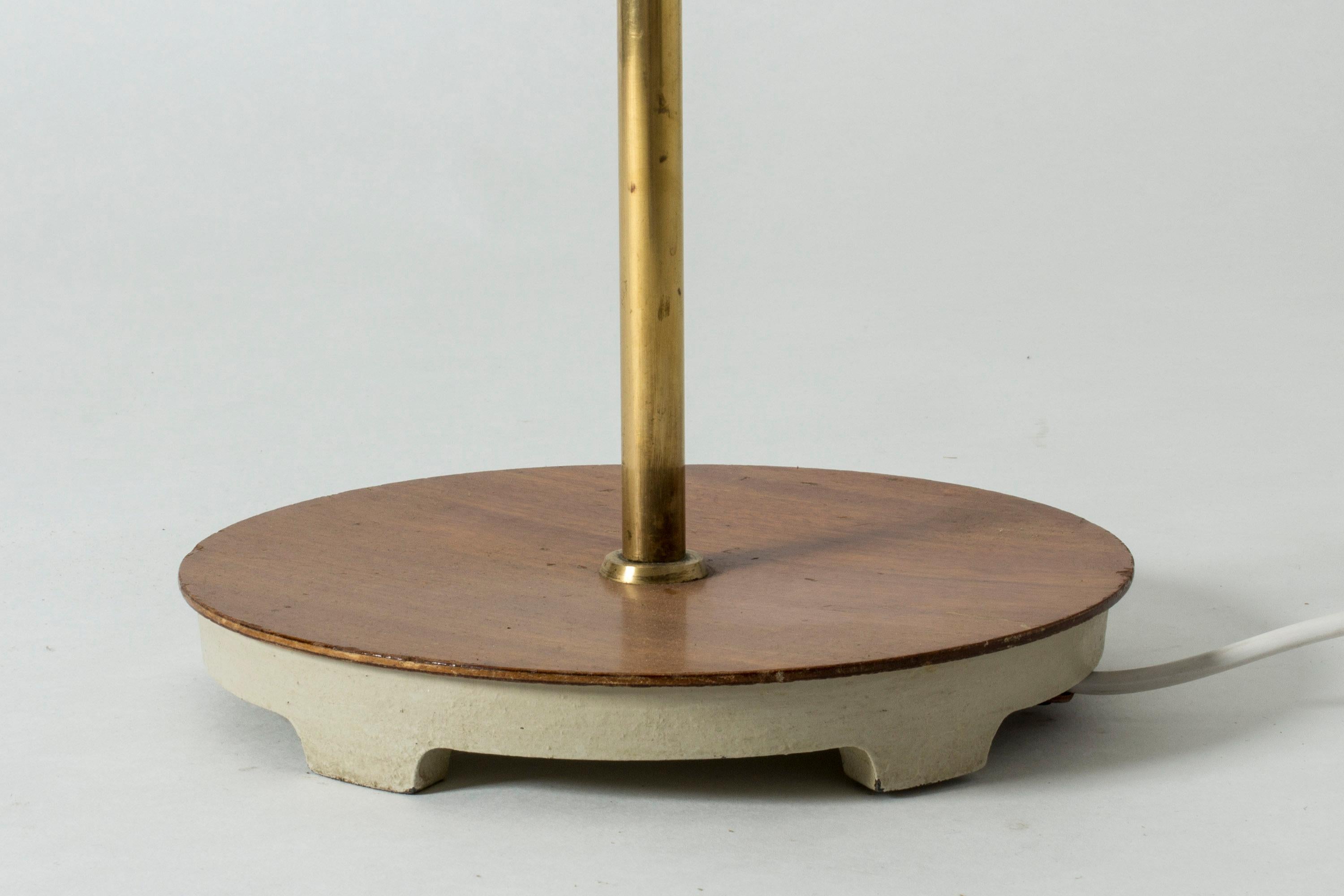 Brass and Wood Swedish Floor Lamp by Bertil Brisborg for Nordiska Kompaniet 5