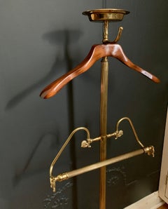 Brass and Wood Valet in the Manner of Maison Jansen