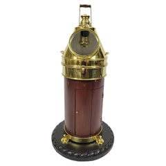 Brass and Wood Yacht Binnacle Compass