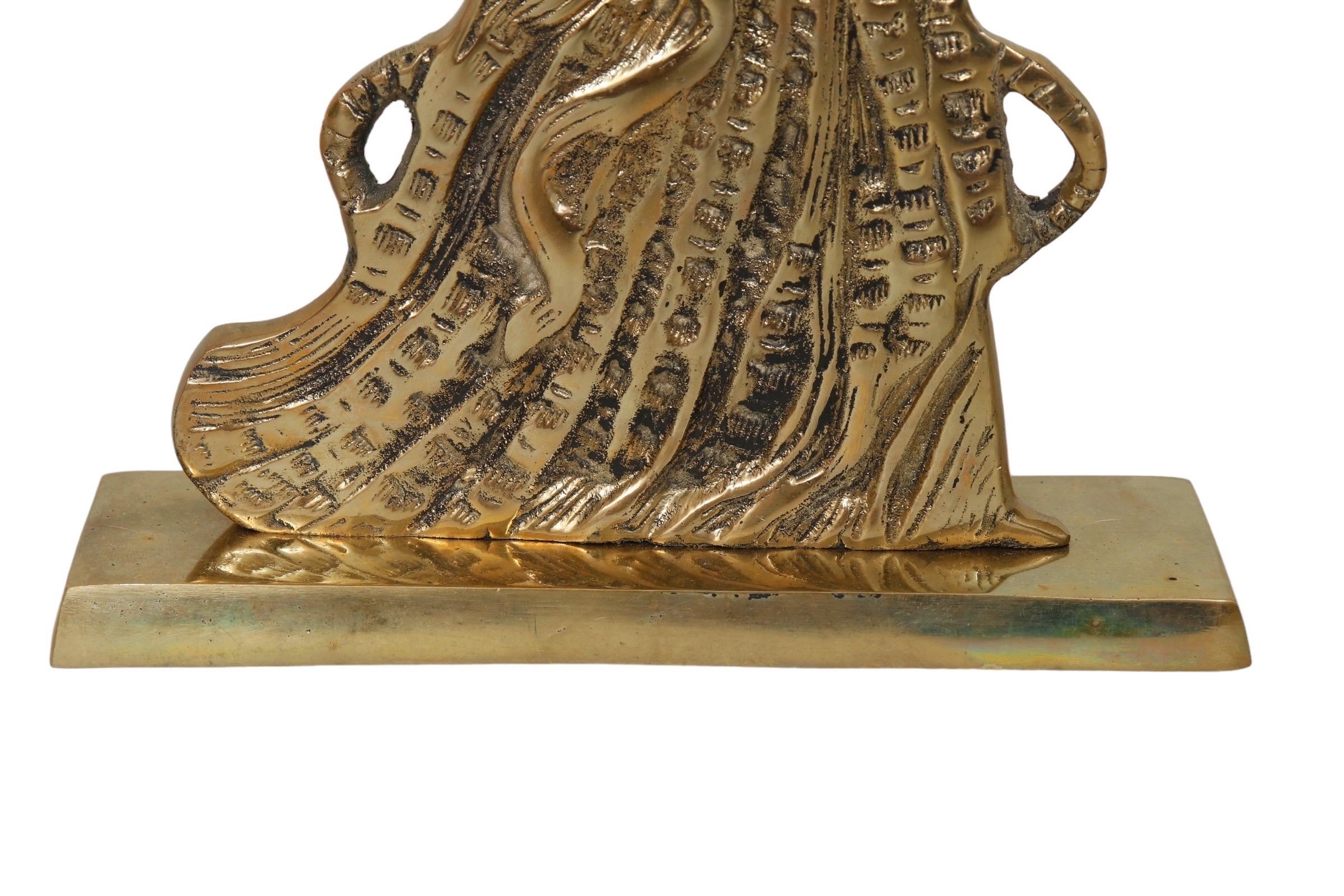 Brass Angel Candle Holders - a Pair For Sale 1