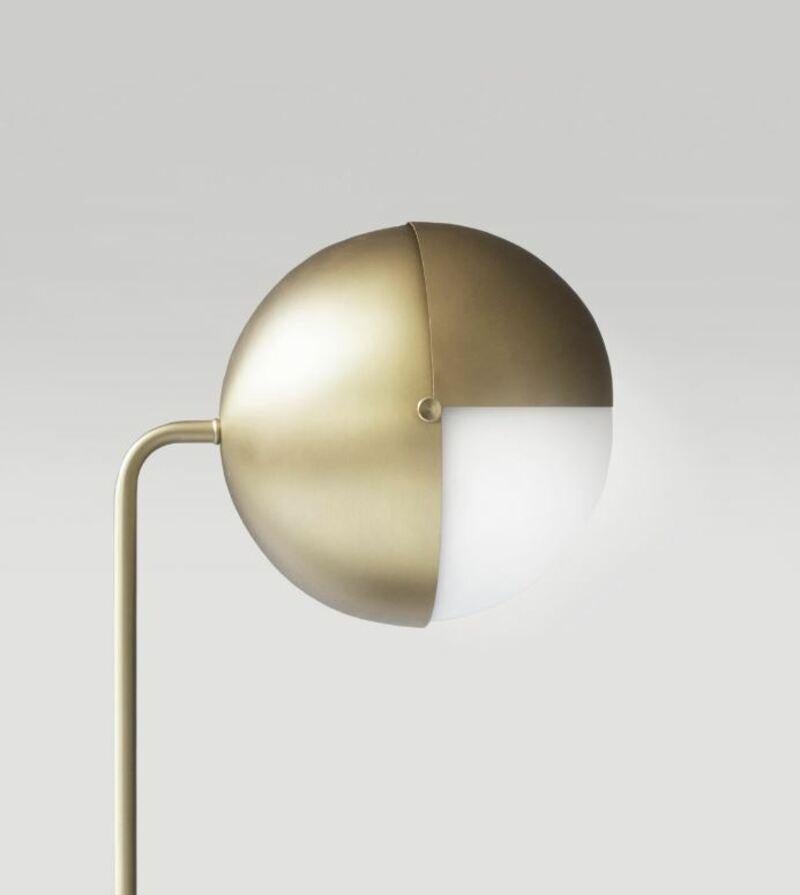 Modern Brass Another Table Lamp by Square in Circle For Sale