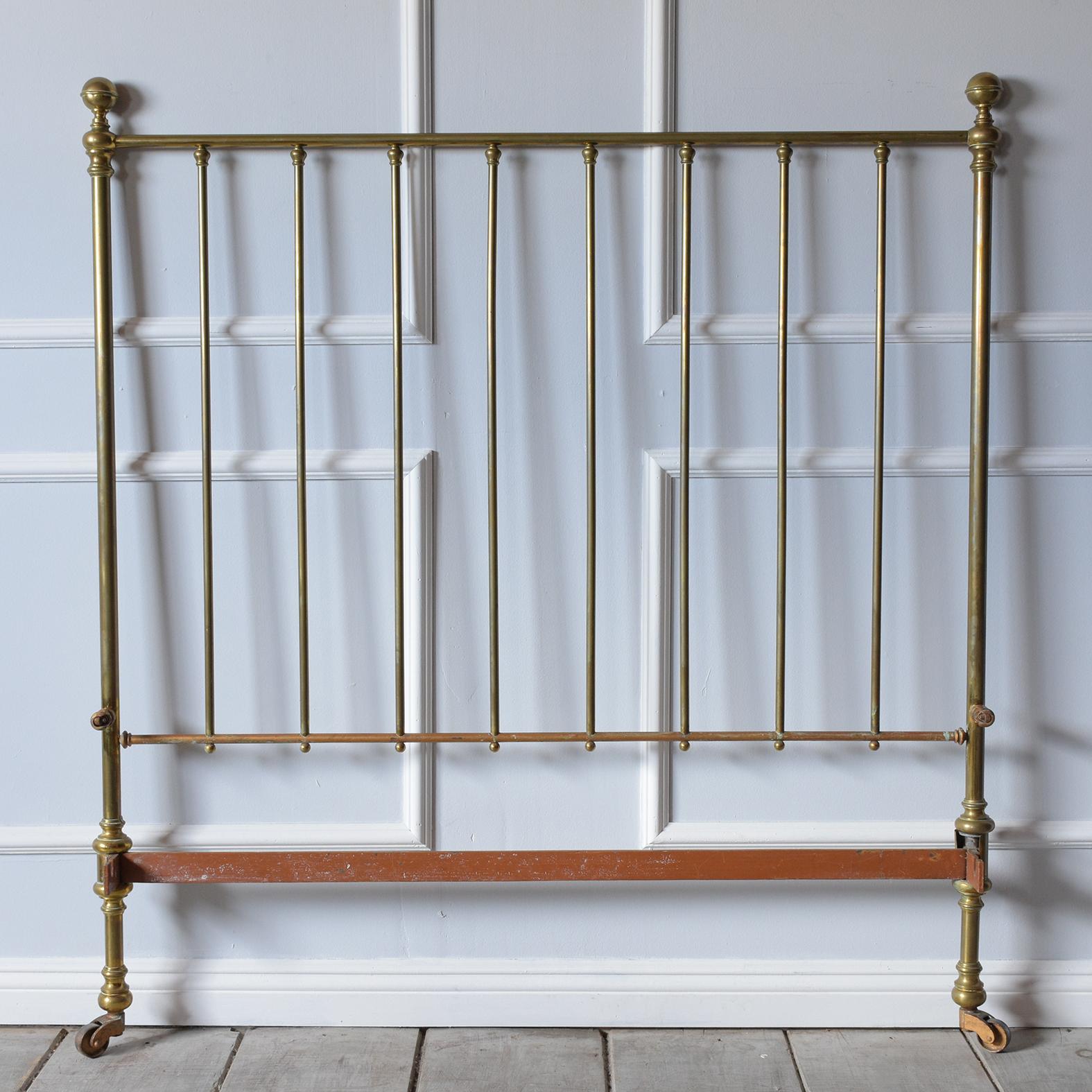 Early 20th Century Brass Antique Bed Frame