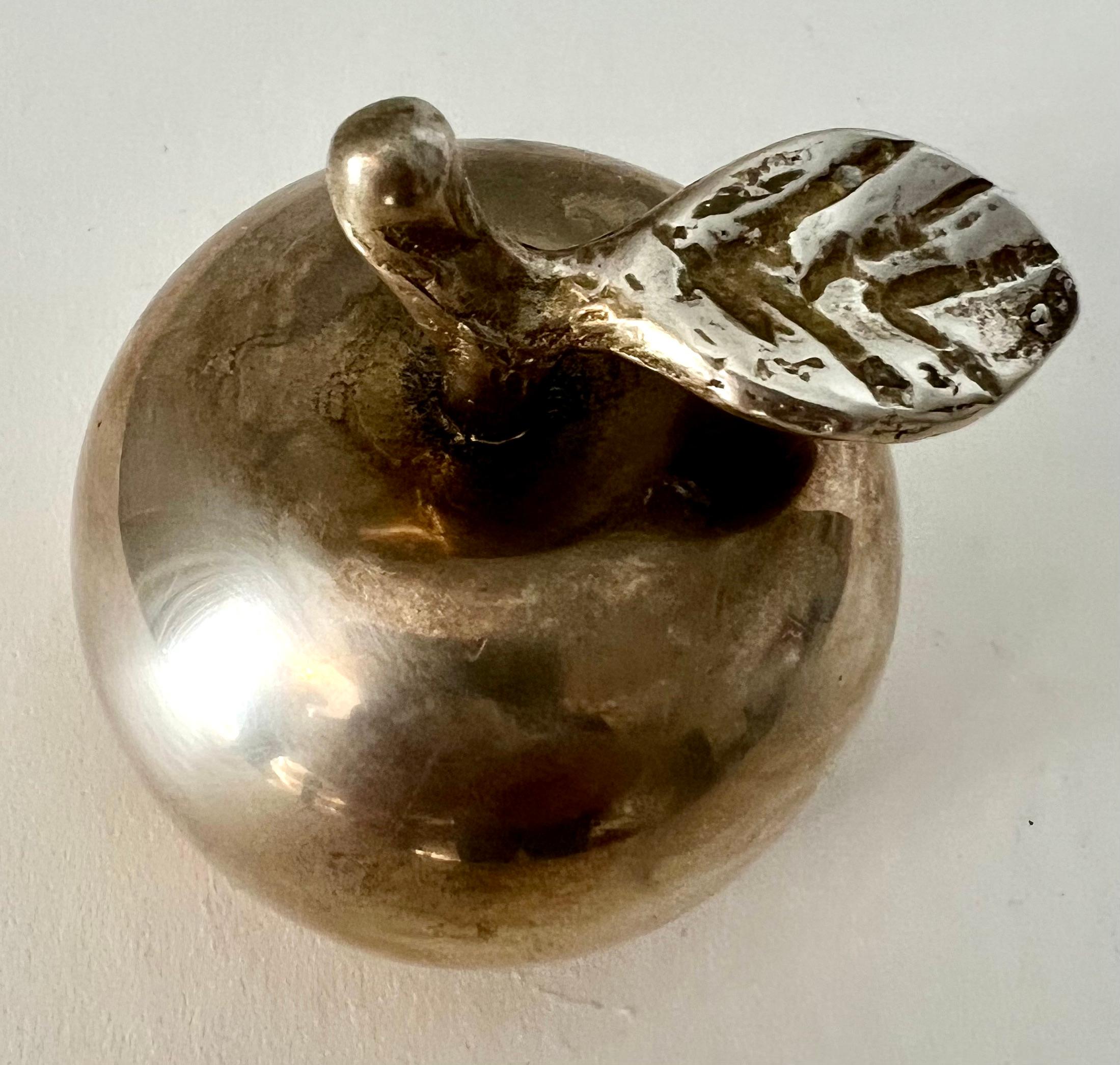 Mid-Century Modern Brass Apple Bell