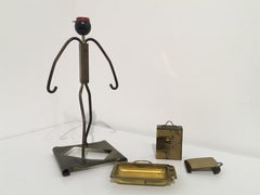 Brass Art Deco Cigarette Valet
