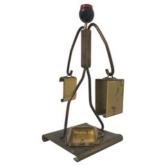 Brass Art Deco Cigarette Valet