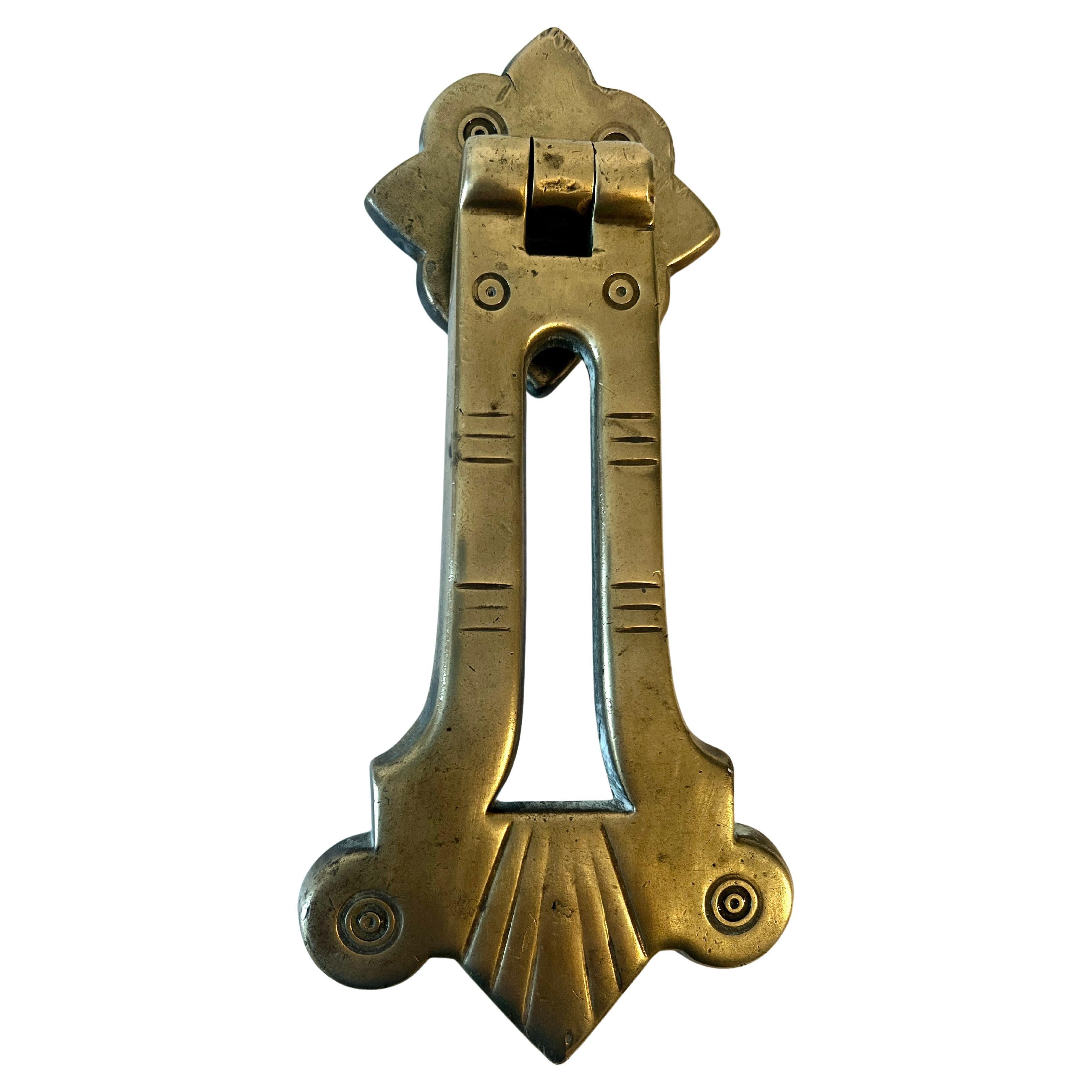 Brass Art Deco Door Knocker